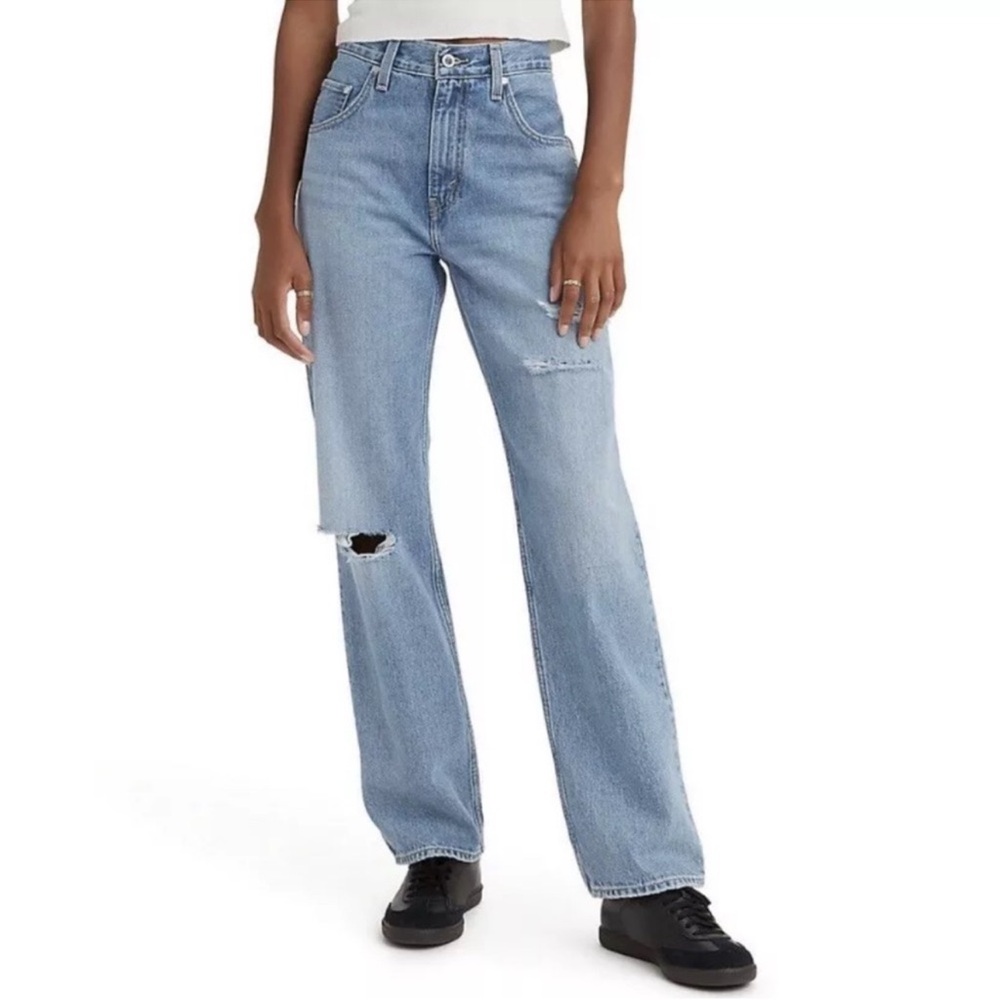 Levi's SilverTab Womenβsβ Jeans Size 31 Blue 94 Baggy Light Distressed